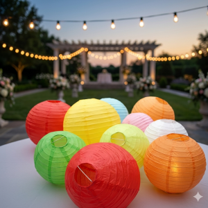 8inch/10inch birthday party needs decor paper lantern party supplies lantern