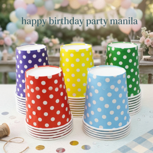 10pcs Polka Dots Paper Cup partyneeds party supplies minimum 10 pcs